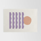 Sunset Wave - Abstract Painting Rug Gallery Image 2