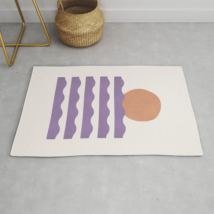 Sunset Wave - Abstract Painting Rug Gallery Image 1