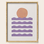 Sunset Wave - Abstract Painting Serving Tray Gallery Image 1