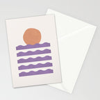 Sunset Wave - Abstract Painting Stationery Card Gallery Image 2