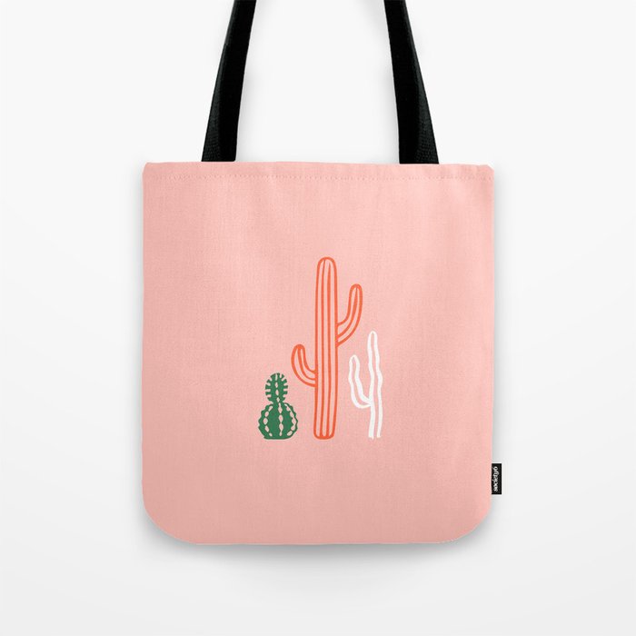 Hand drawn cactus plant art Tote Bag Gallery Image 1