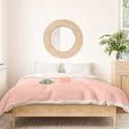 Hand drawn cactus plant art Duvet Cover Gallery Image 3