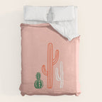 Hand drawn cactus plant art Duvet Cover Gallery Image 6