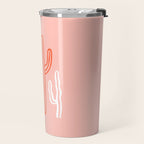 Hand drawn cactus plant art Travel Mug Gallery Image 2