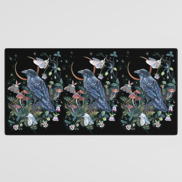 Moon Raven  Desk Mat Gallery Image 3