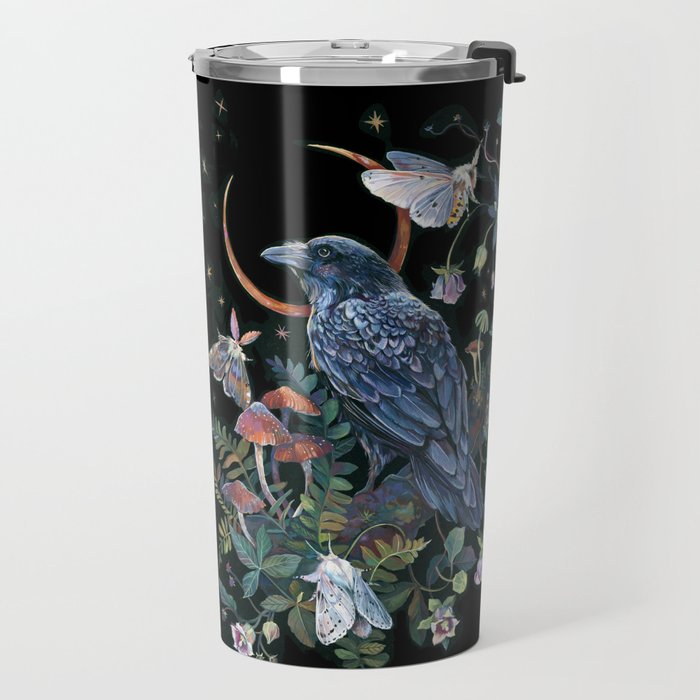 Moon Raven  Travel Mug Gallery Image 2