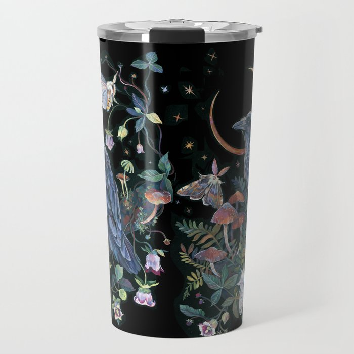 Moon Raven  Travel Mug Gallery Image 1