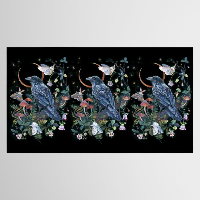 Moon Raven  Tablecloth Gallery Image 2