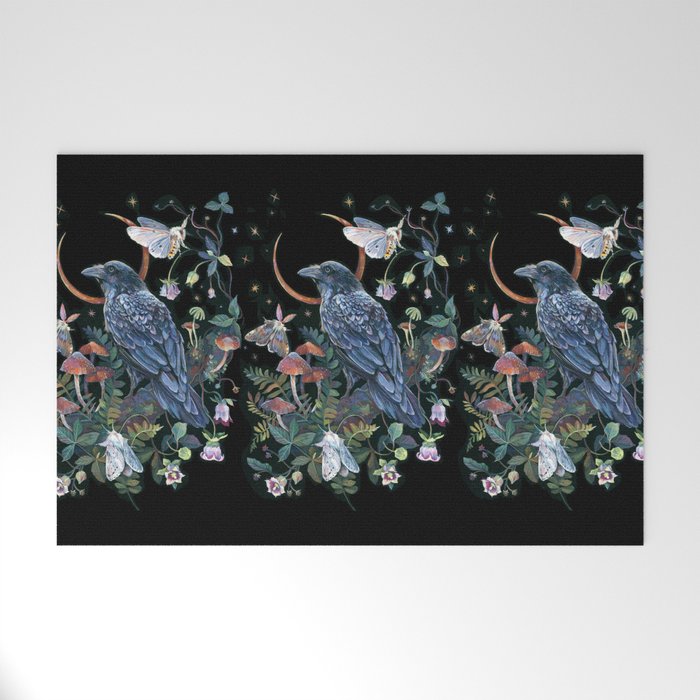 Moon Raven  Welcome Mat Gallery Image 1