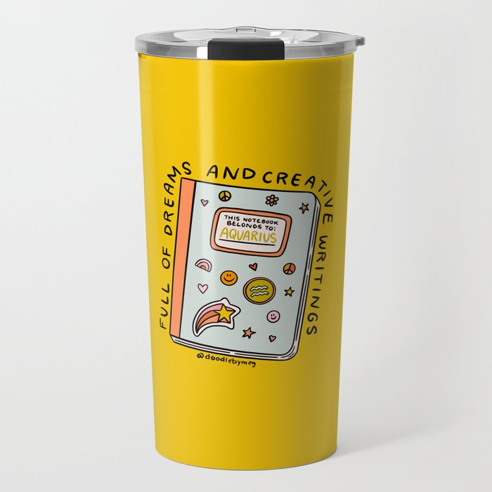 Aquarius Notebook Travel Mug Gallery Image 1