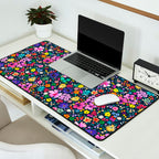 Millefleurs Spring Little Flowers Folky Navy Desk Mat Gallery Image 2