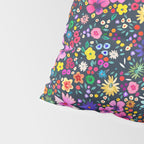 Millefleurs Spring Little Flowers Folky Navy Pillow Sham Gallery Image 4