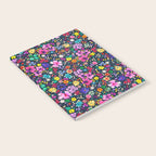 Millefleurs Spring Little Flowers Folky Navy Notebook Gallery Image 2