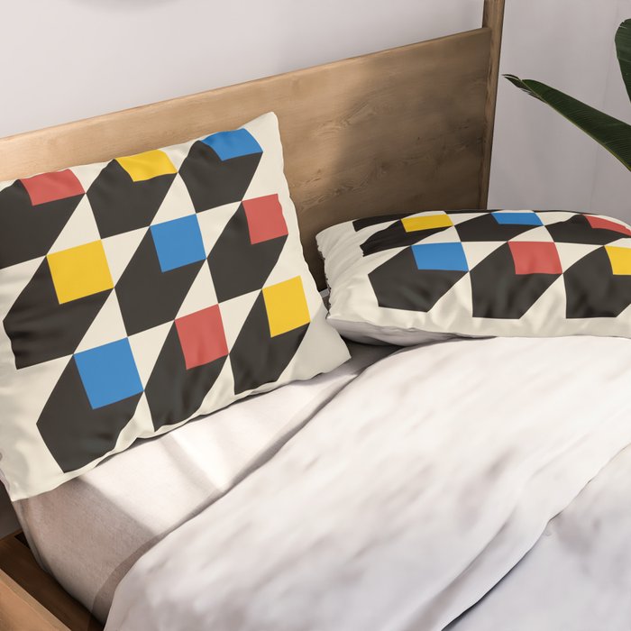 Vintage poster-Bauhaus Juli-September 1923. Pillow Sham Gallery Image 2