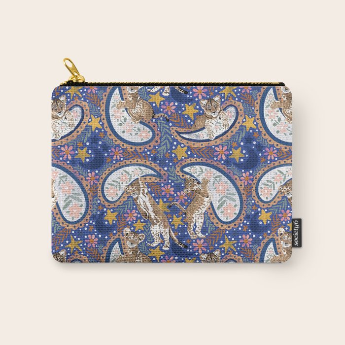 Leopard Cubs Starry Night Carry All Pouch Gallery Image 1