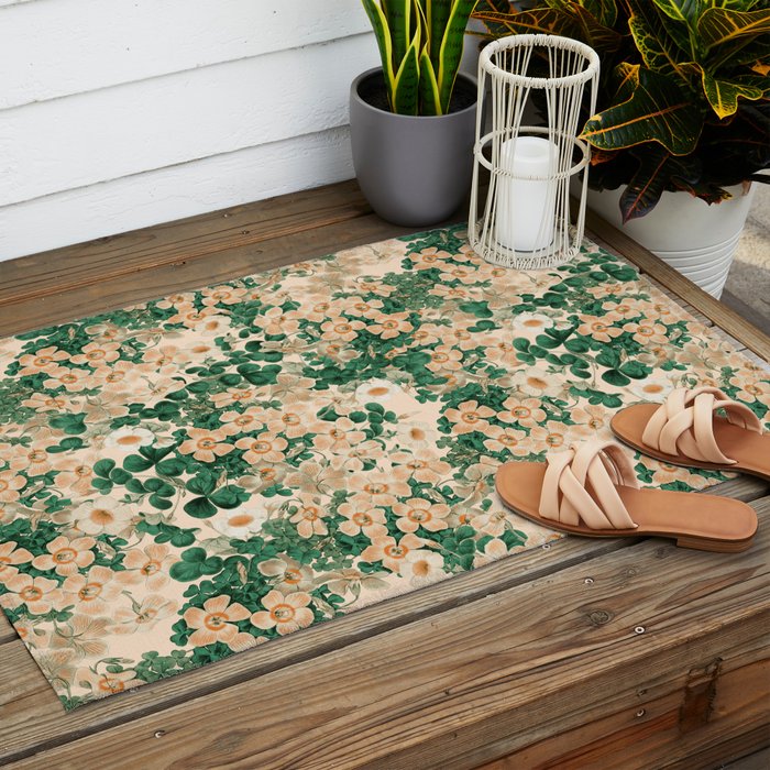 Oxalis Garden Outdoor Rug Gallery Image 2