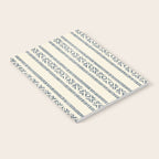 oceania vertical stripes - navy blue on cream Notebook Gallery Image 2