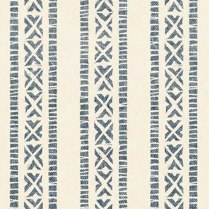 oceania vertical stripes - navy blue on cream Coffee Mug Gallery Image 2