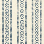 oceania vertical stripes - navy blue on cream Coffee Mug Gallery Image 2