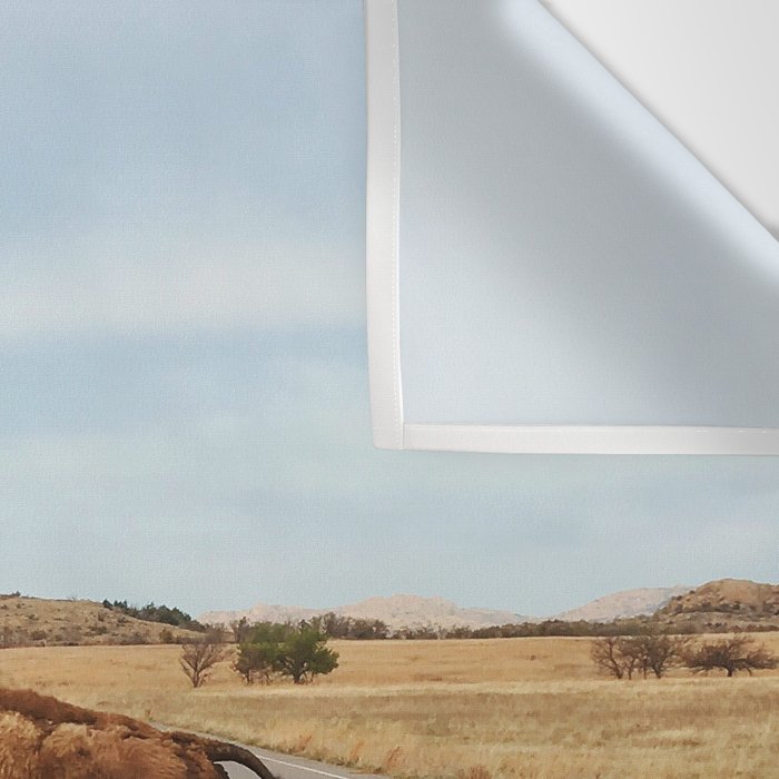 Bison Crossing Road Wall Tapestry Gallery Image 3