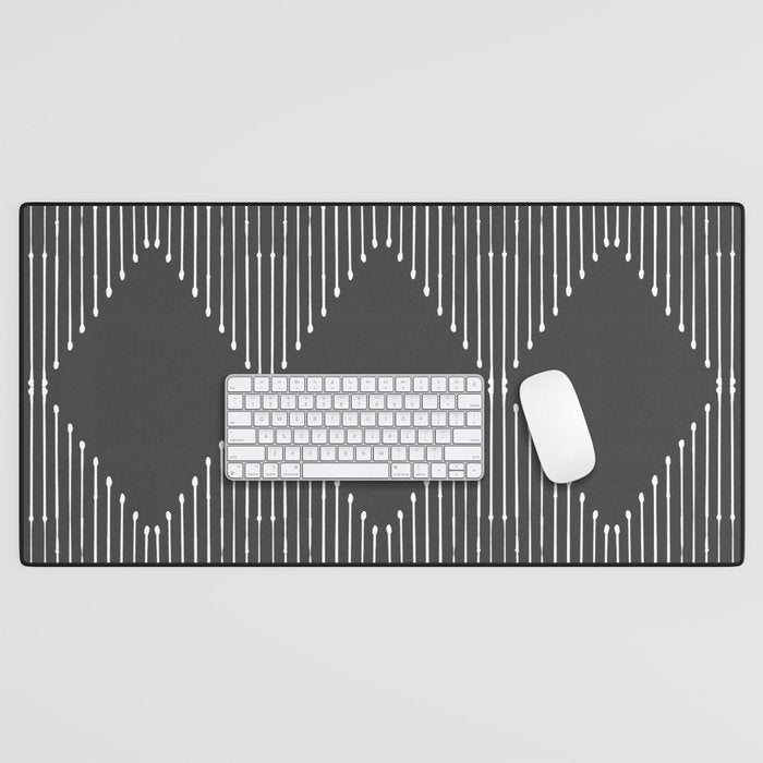 Geo (Dark Gray) Desk Mat Gallery Image 1
