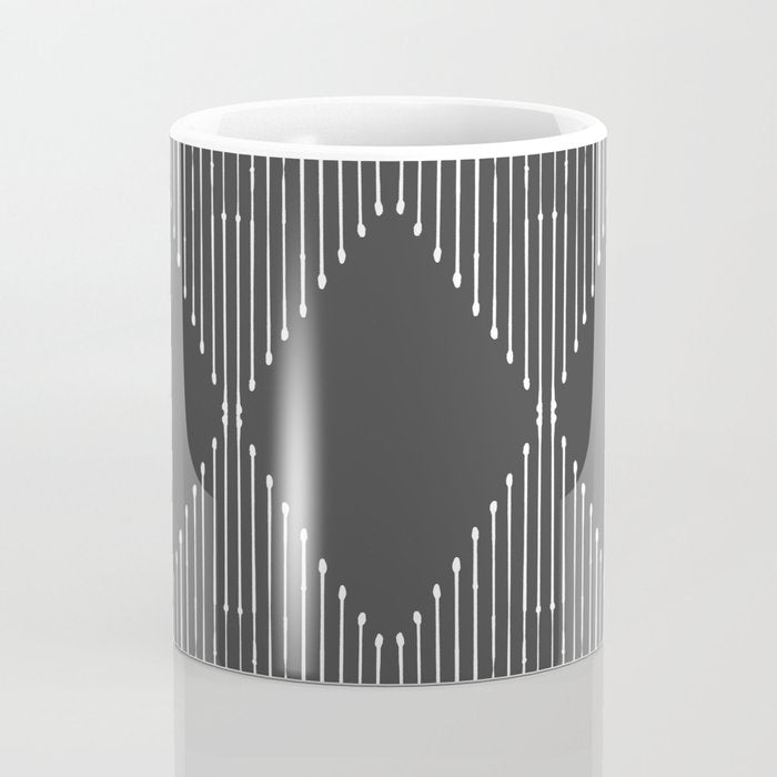 Geo (Dark Gray) Coffee Mug Gallery Image 4