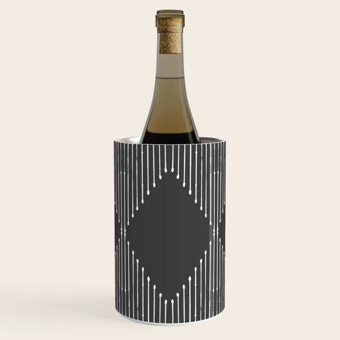 Geo (Dark Gray) Wine Chiller Gallery Image 1