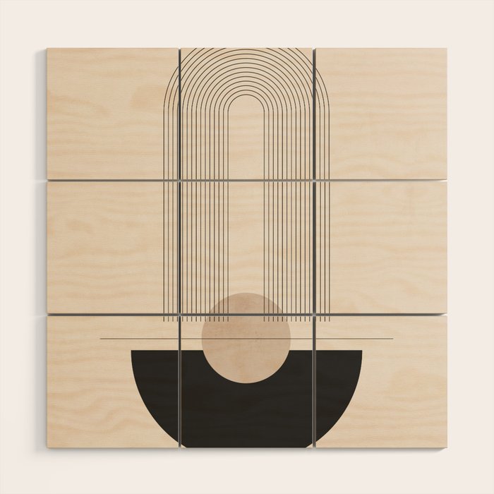 Geometric Shapes 49 Wood Wall Art Gallery Image 1