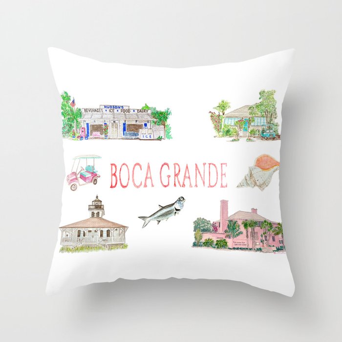 Boca Grande Throw Pillow Gallery Image 6