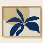 The Flower And The Sun, Floral Prints Serving Tray Gallery Image 1