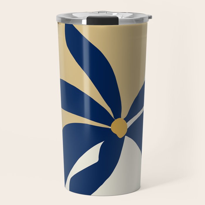 The Flower And The Sun, Floral Prints Travel Mug Gallery Image 1