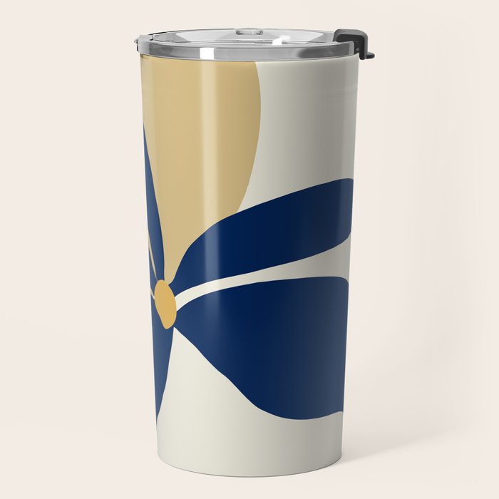 The Flower And The Sun, Floral Prints Travel Mug Gallery Image 2