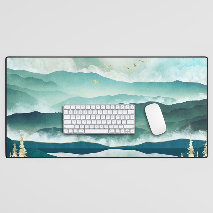 Misty Lake Desk Mat Gallery Image 1