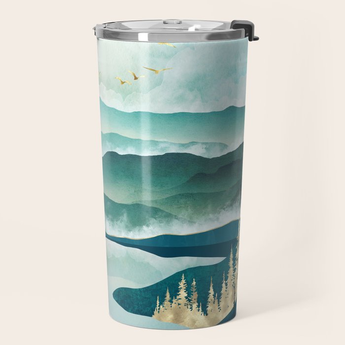 Misty Lake Travel Mug Gallery Image 2
