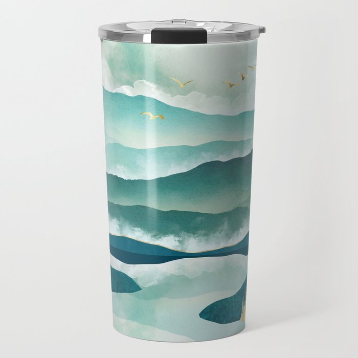 Misty Lake Travel Mug Gallery Image 1