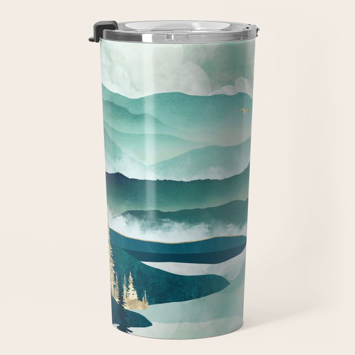 Misty Lake Travel Mug Gallery Image 3