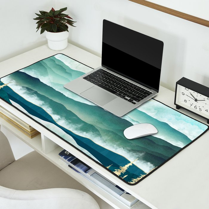Misty Lake Desk Mat Gallery Image 2