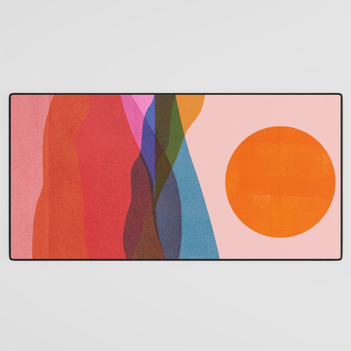 Abstraction_OCEAN_Beach_Minimalism_001 Desk Mat Gallery Image 3