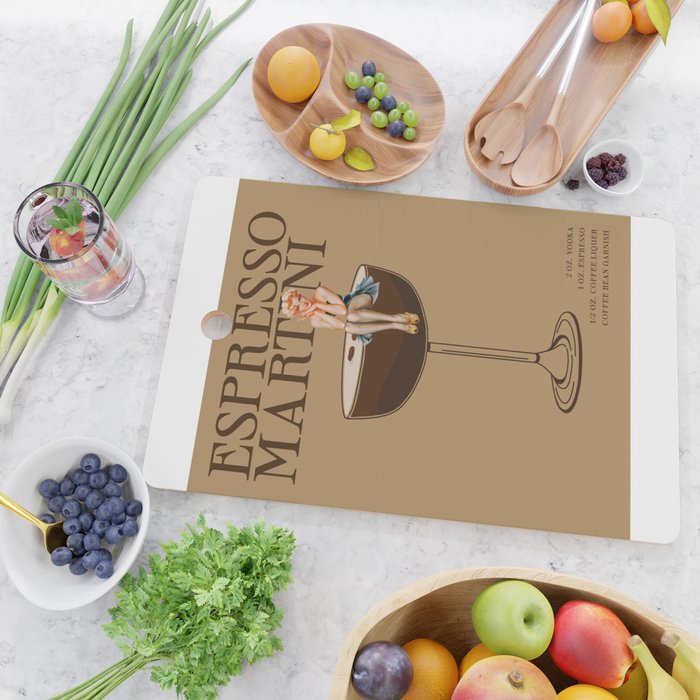 The Espresso Martini Cocktail Cutting Board Gallery Image 2