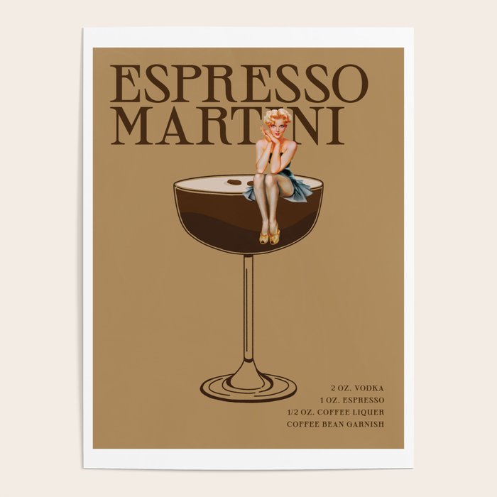 The Espresso Martini Cocktail Poster Gallery Image 4