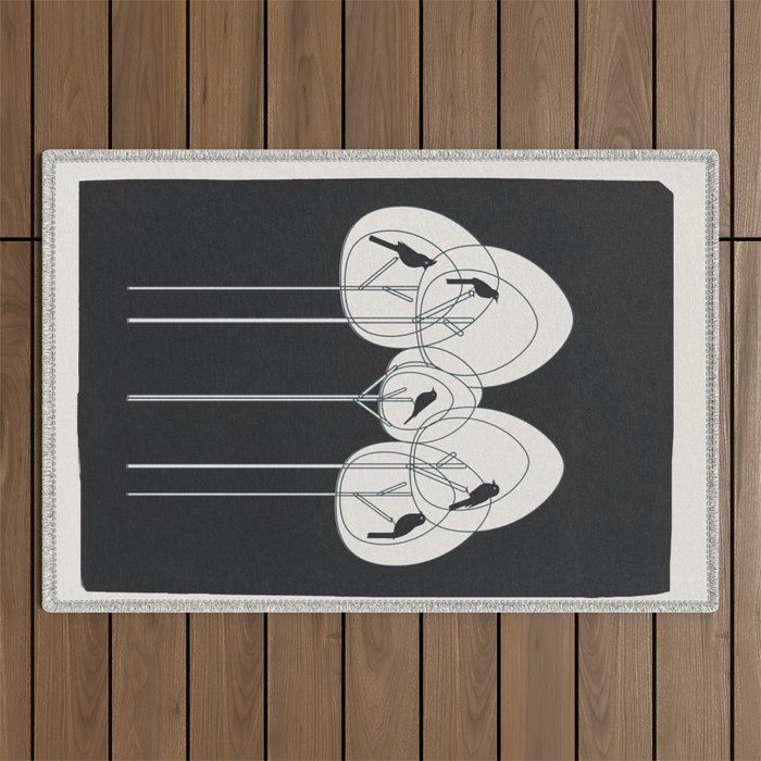 Song from the Branches 1 Outdoor Rug Gallery Image 1