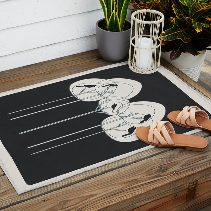 Song from the Branches 1 Outdoor Rug Gallery Image 2