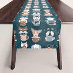 Doggie Coffee and Tea Time II Table Runner Gallery Image 1