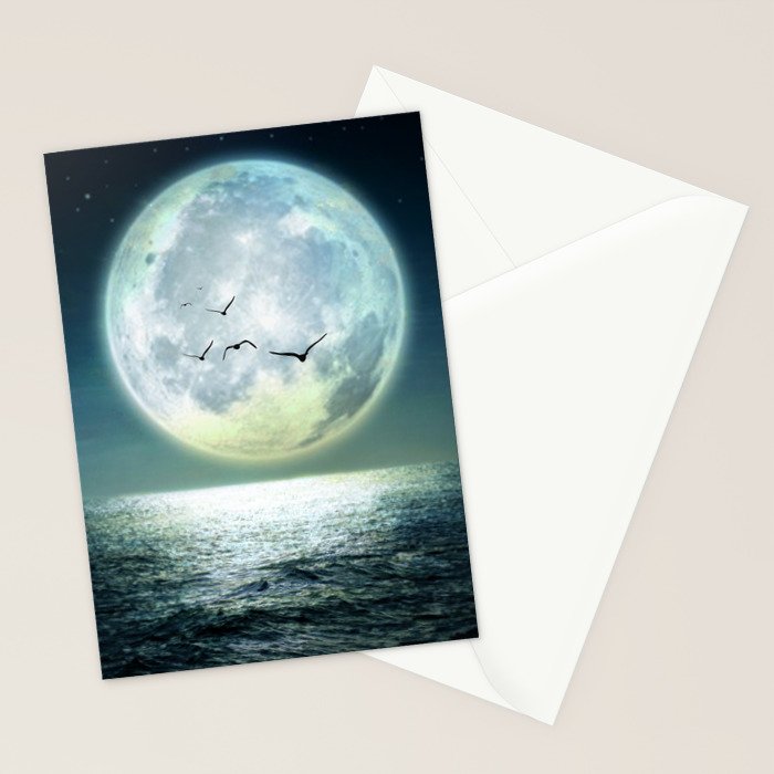 Full Moon Stationery Card Gallery Image 2