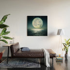 Full Moon Wood Wall Art Gallery Image 2