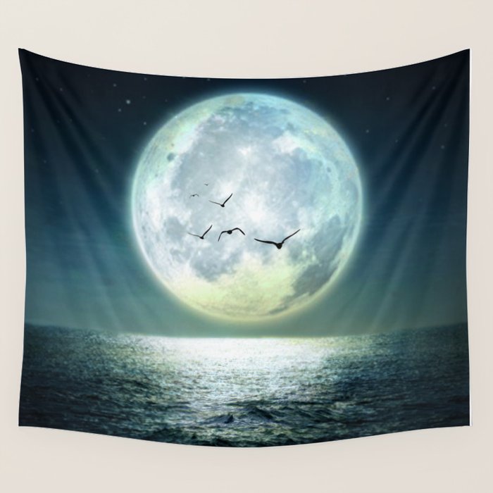 Full Moon Wall Tapestry Gallery Image 4