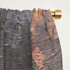 Japandi Art Copper and Black Rust Window Curtain Gallery Image 2