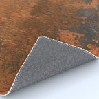 Japandi Art Copper and Black Rust Rug Gallery Image 4