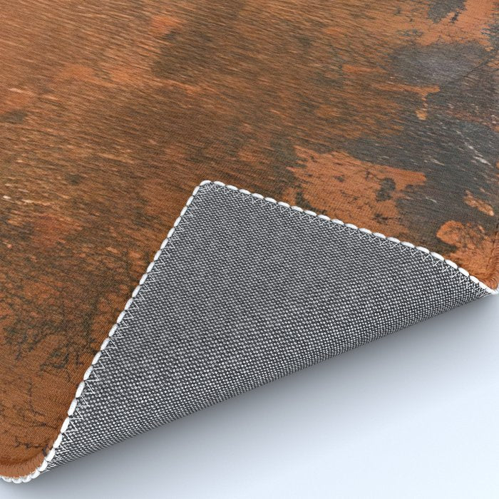 Japandi Art Copper and Black Rust Rug Gallery Image 4