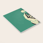 Majestic Tiger - Bold Wildcat Design with Teal Background Notebook Gallery Image 3